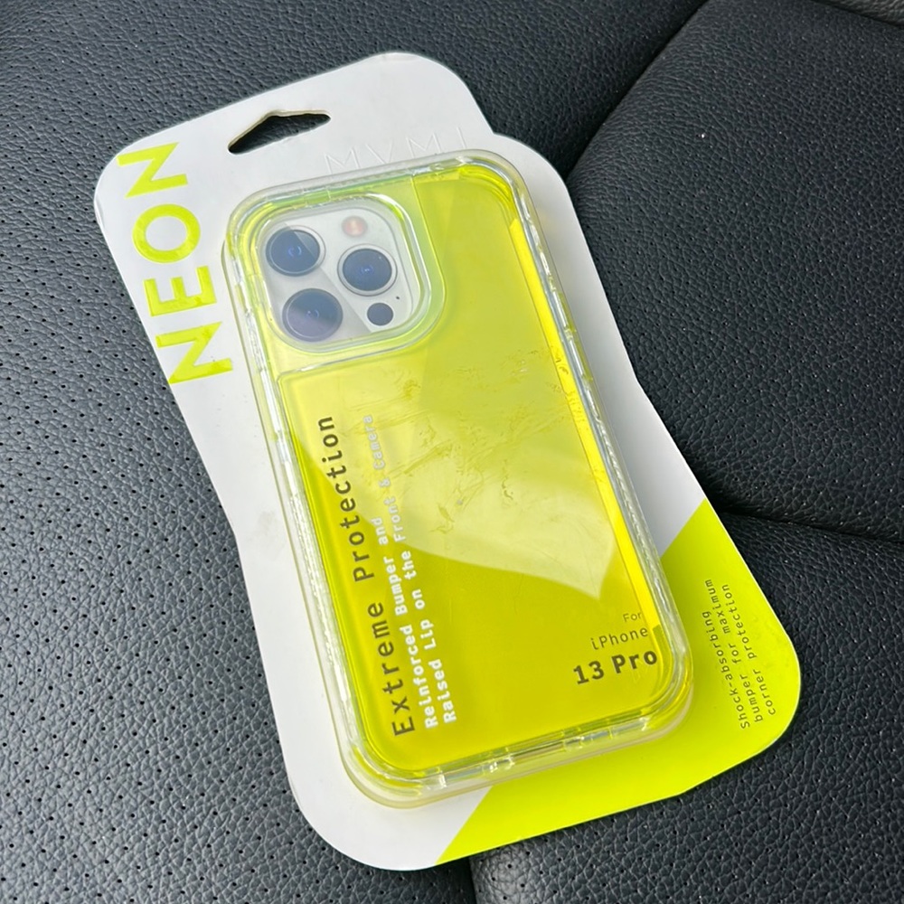 iPhone 13 Pro Neon Case MVMT Extreme Protection Reinforced Bumper & Shock Absorb